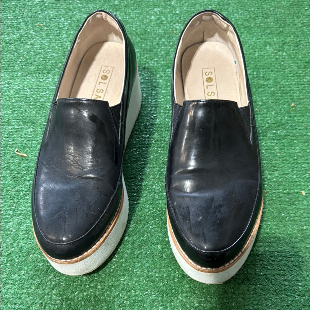 Black Slip-On Shoes
